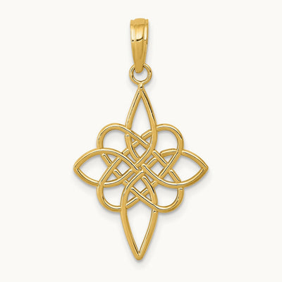 Celtic Knot Pendant, 14K