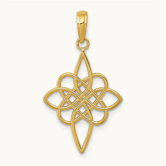 Celtic Knot Pendant, 14K