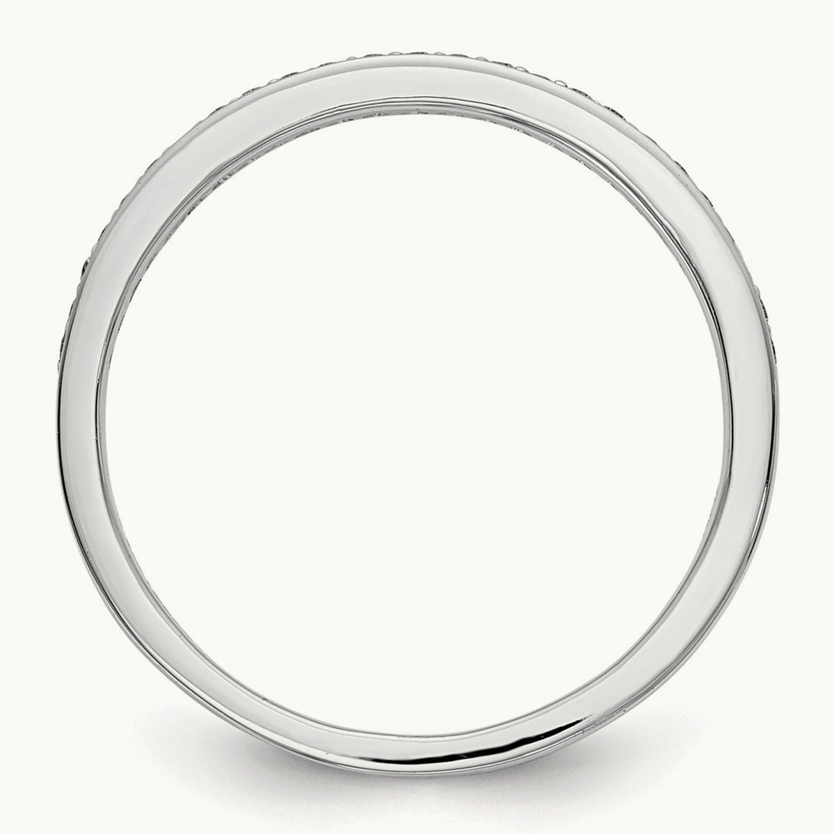 Diamond Wedding Band, 14K White Gold