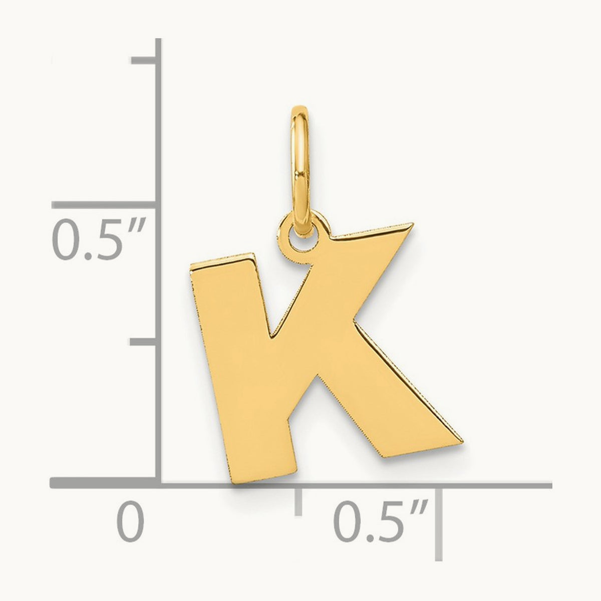 Initial Pendant — K