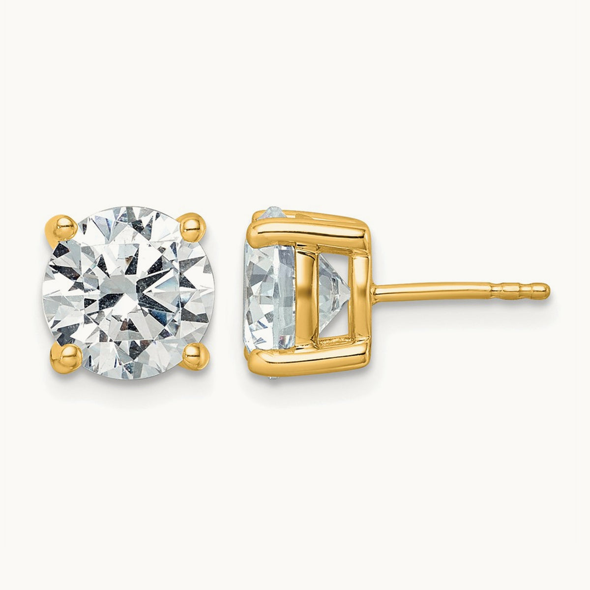 Round Heavyweight Stud Earrings, 0.10-7.00 ct tw Lab-Grown Diamond