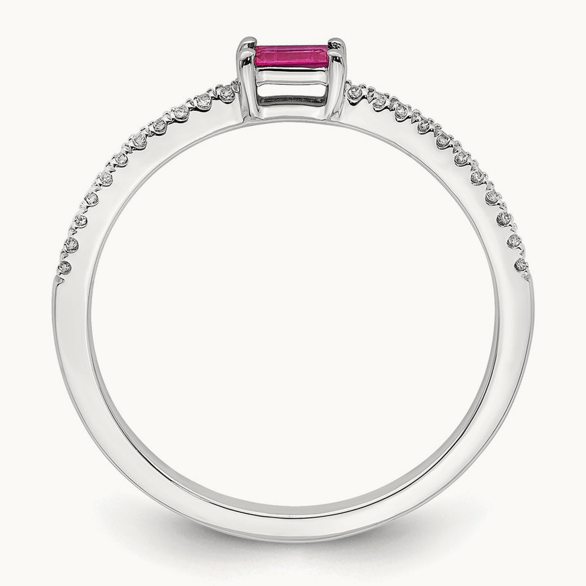 Polished Ruby and Diamond Ring — photo set