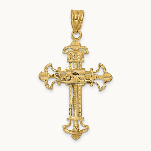 INRI Fleur De Lis Crucifix Pendant — photo set