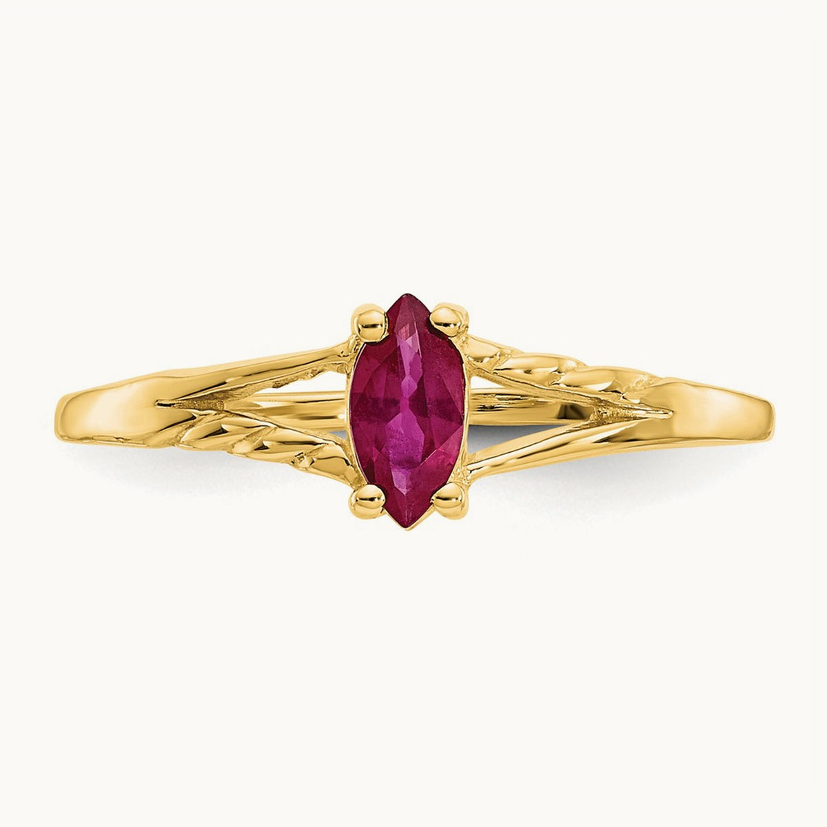 Ruby Birthstone Ring, 14K