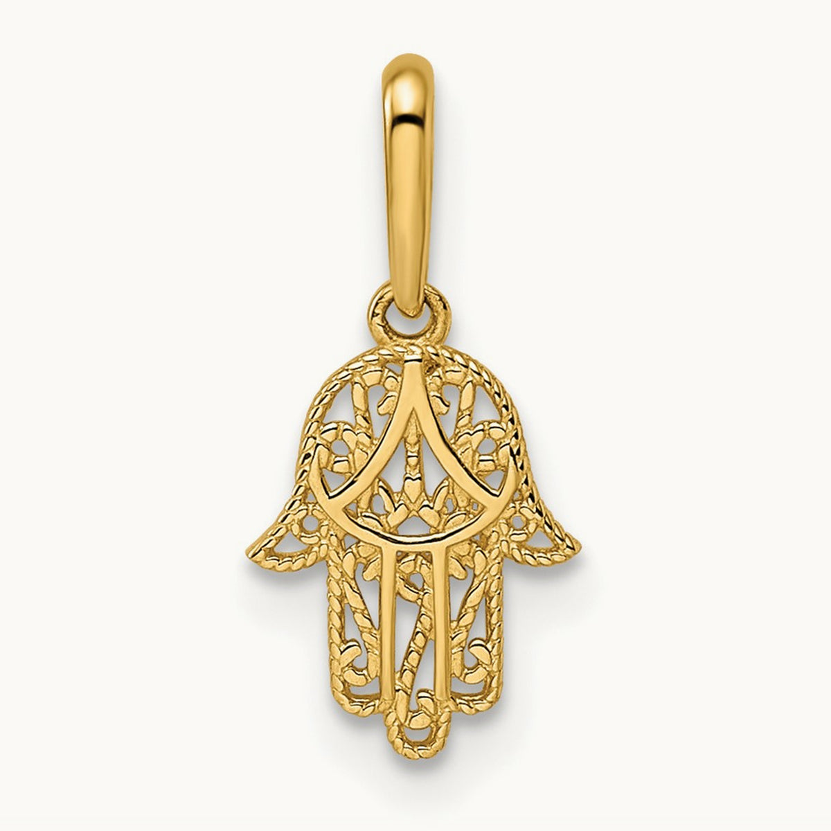 Hamsa Pendant, 14K