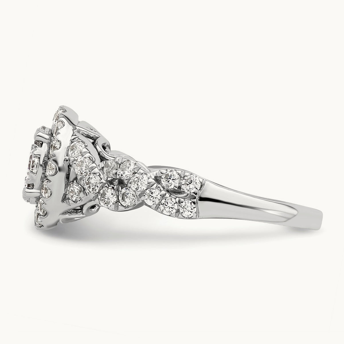 Cluster Engagement Ring, 1.00 ct tw Lab-Grown Diamond