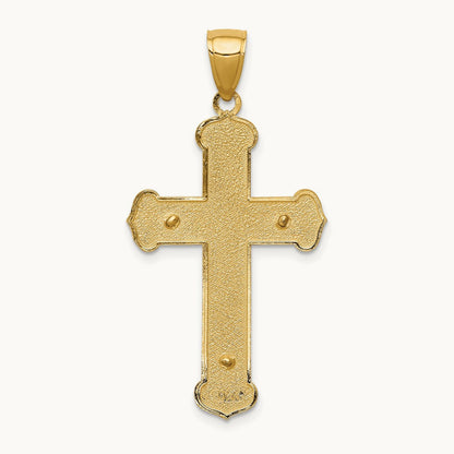 Polished Crucifix Pendant, 14K