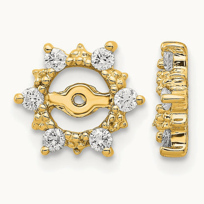 AA Fancy Diamond Earring Jackets, 14K
