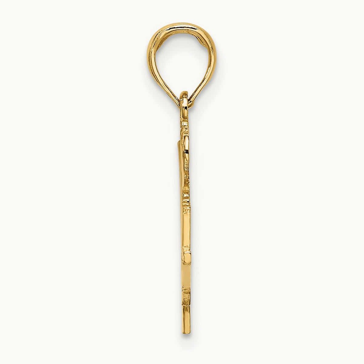 I HEART BASKETBALL w/Ball and Net Charm, 14K