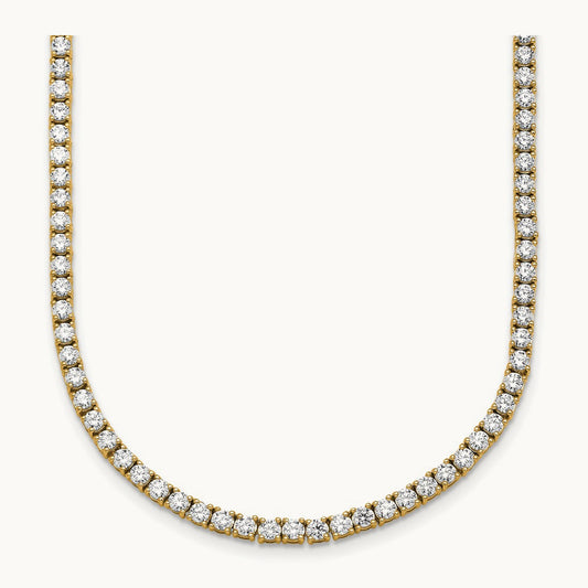 Straight Tennis Necklace, 9-12 ct Lab-Grown Diamond