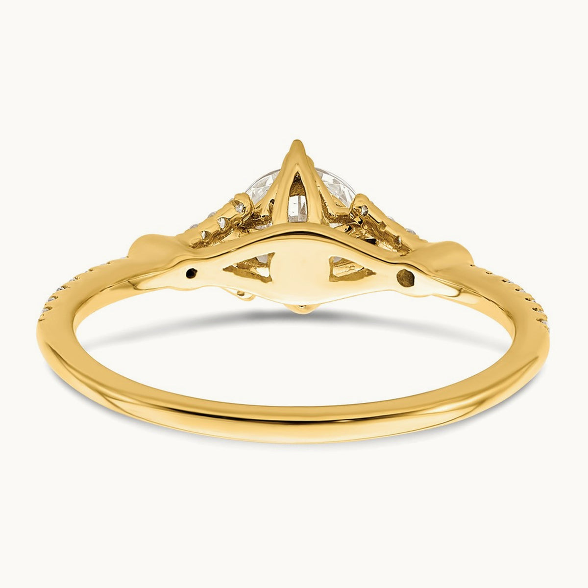 3/4ct Round Semi-Mount Engagement Dia Ring, 14K Gold