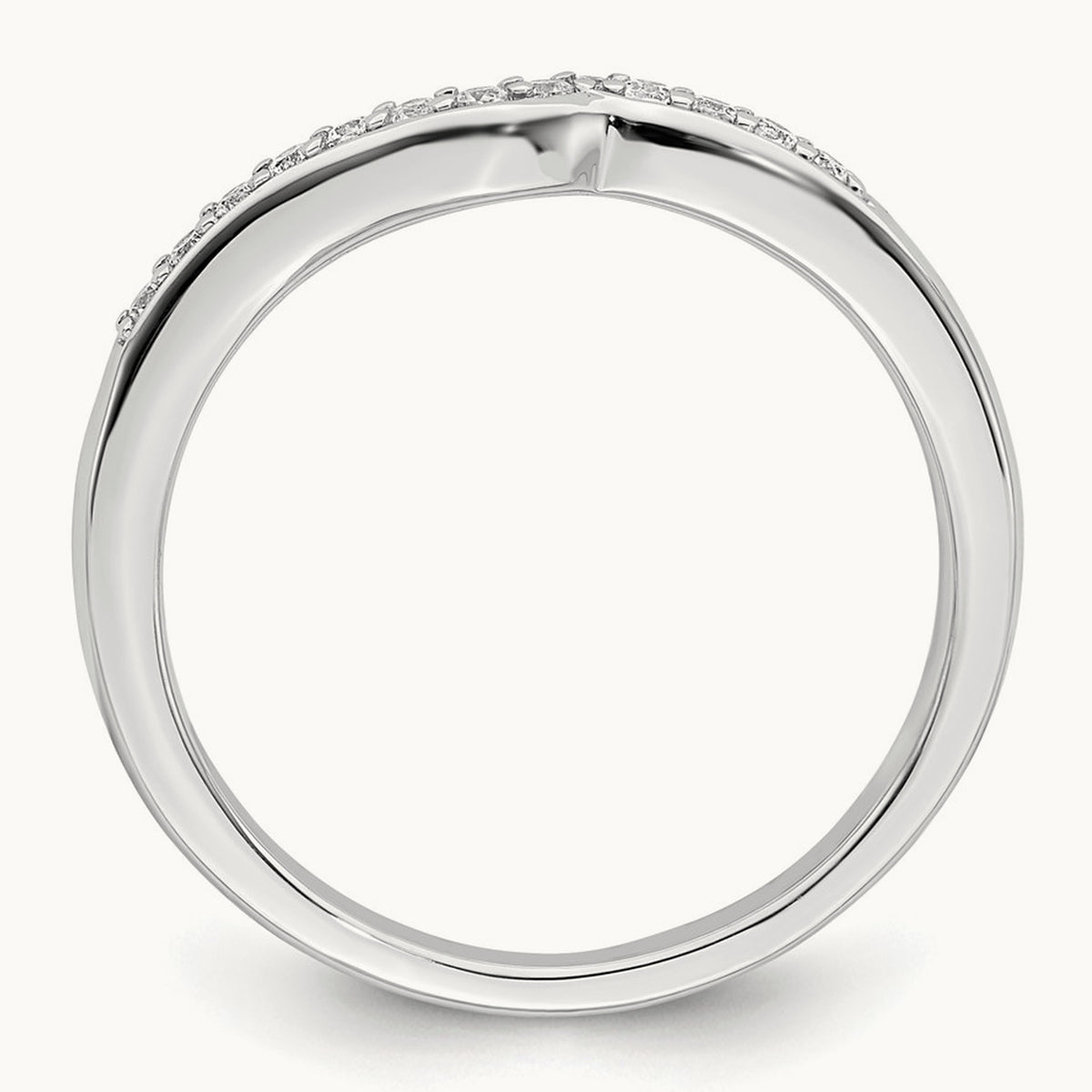 Contoured Band, 0.10 ct tw
