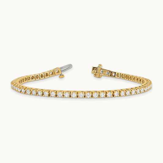 Round Tennis Bracelet, 3.00 ct tw Lab-Grown Diamond