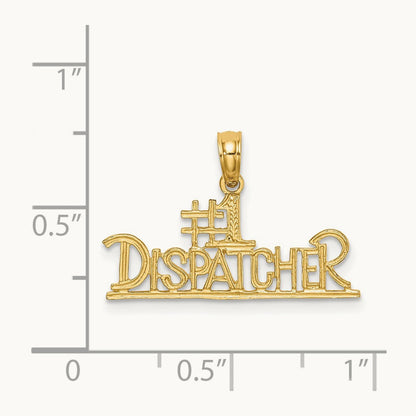 #1 DISPATCHER Charm, 14K