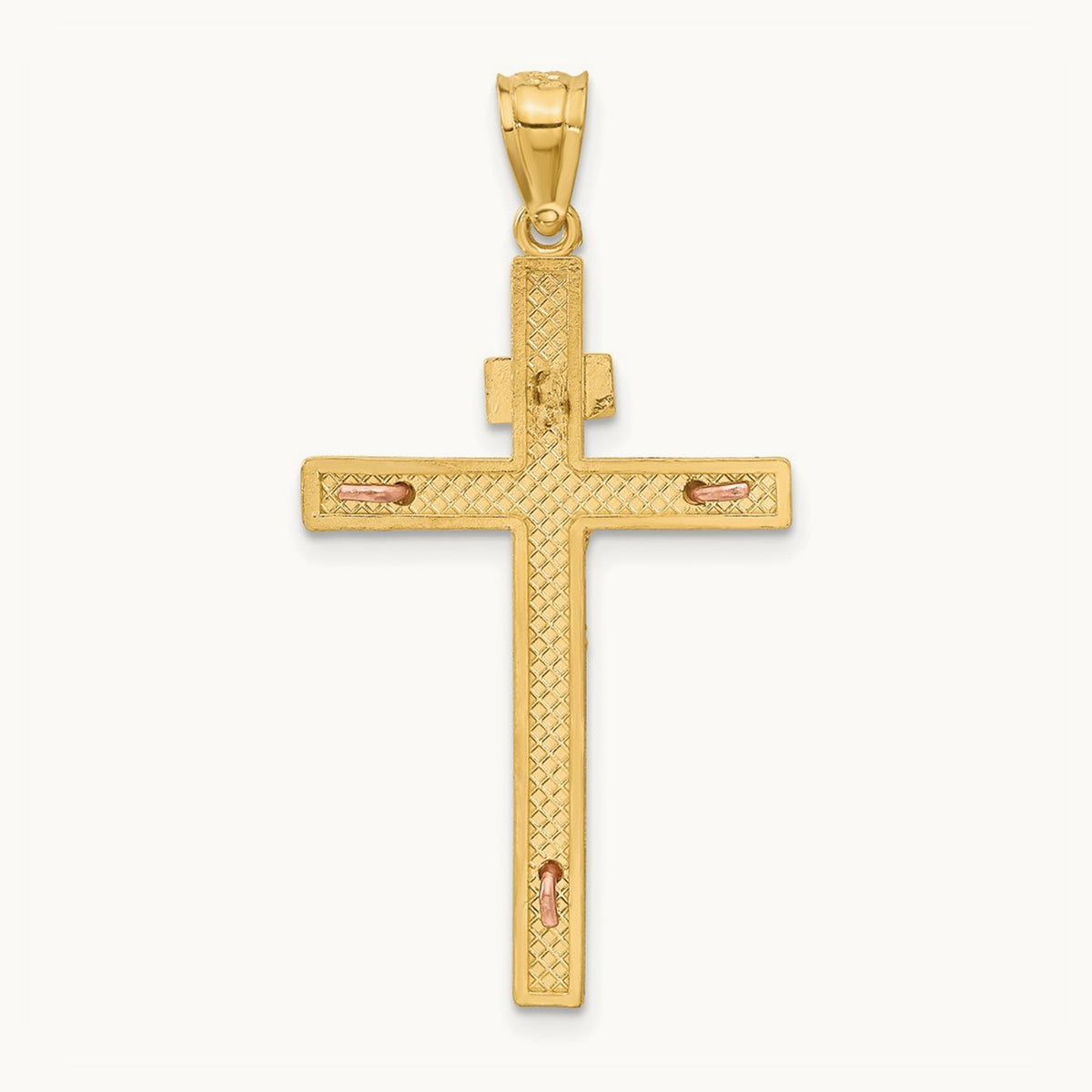 INRI Crucifix Pendant, 14K Two-tone