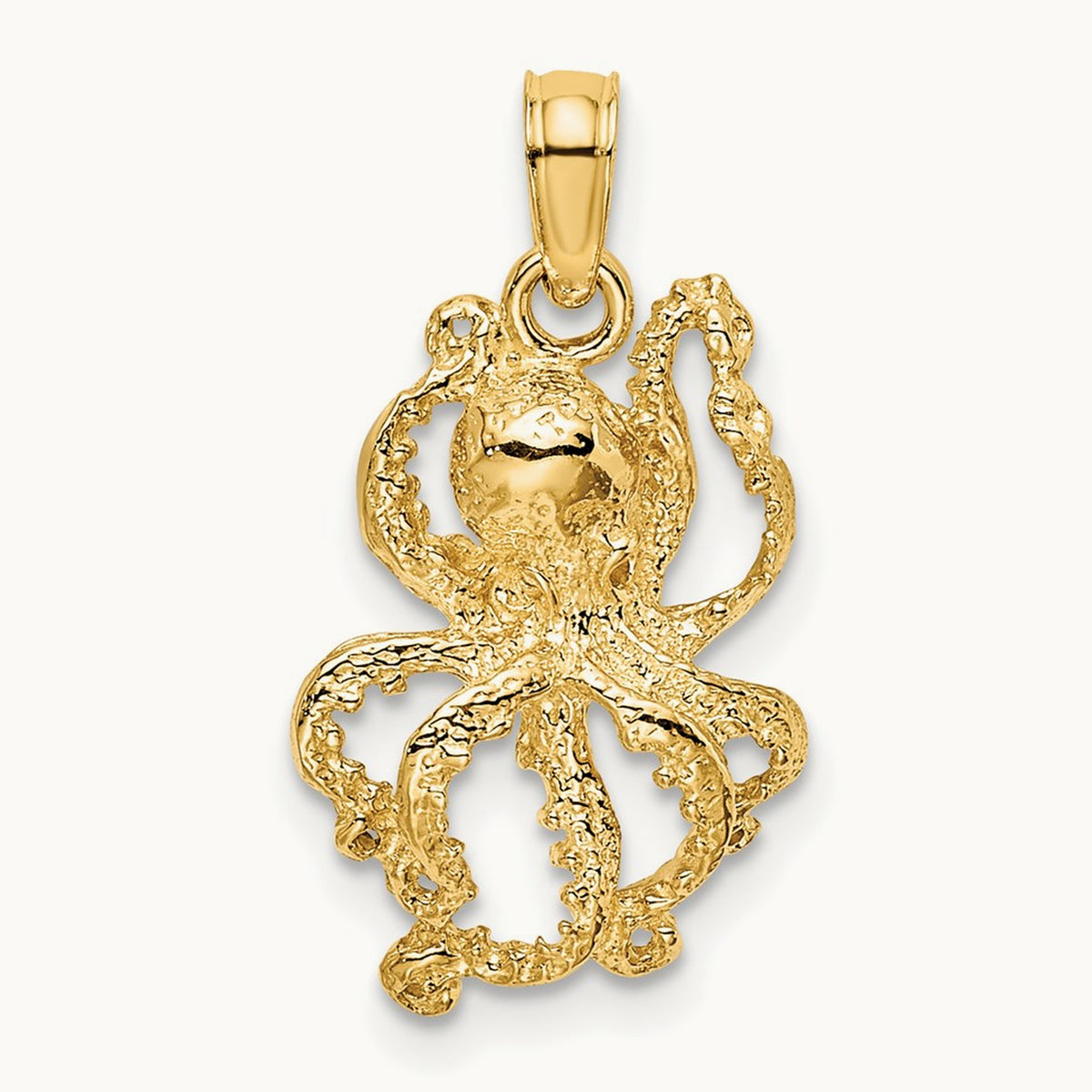 Textured Octopus Charm — photo set