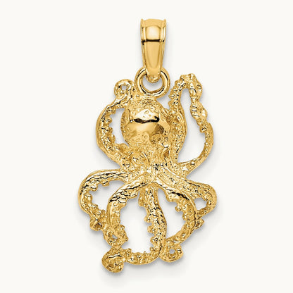 Textured Octopus Charm — photo set