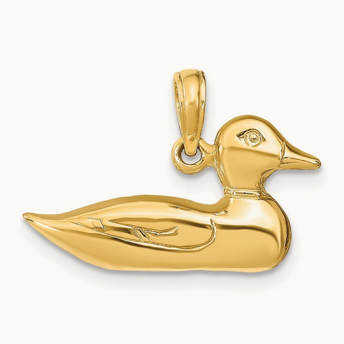 Mallard Charm, 14K