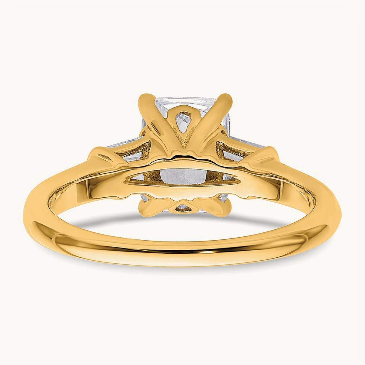 3 Stone Engagement Ring, 1.75 ct tw Lab-Grown Diamond — VS (Best), 14K Yellow Gold