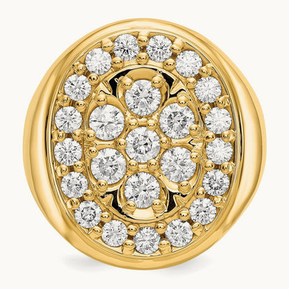 AA Diamond men's ring, 14K