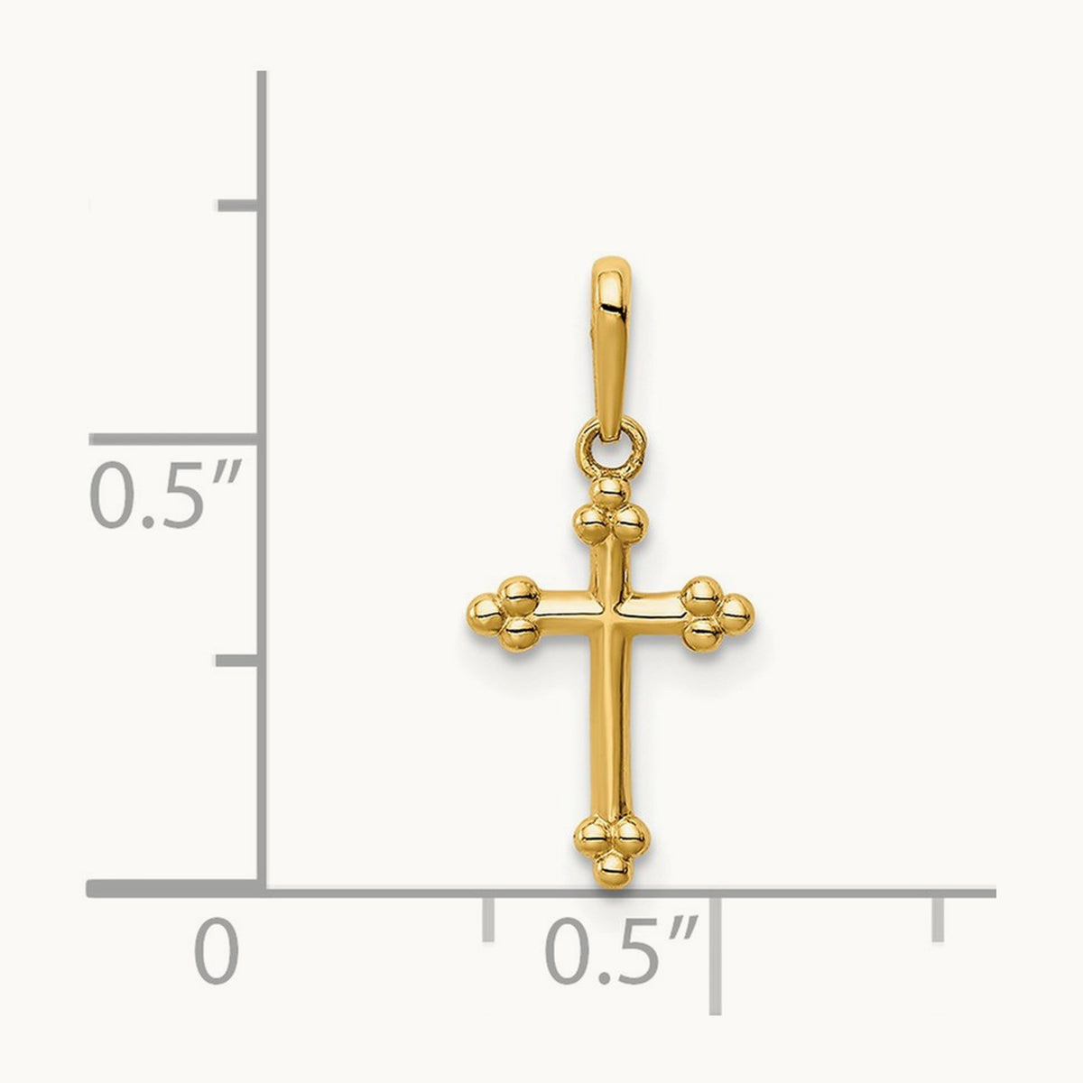 Cross Pendant, 14K