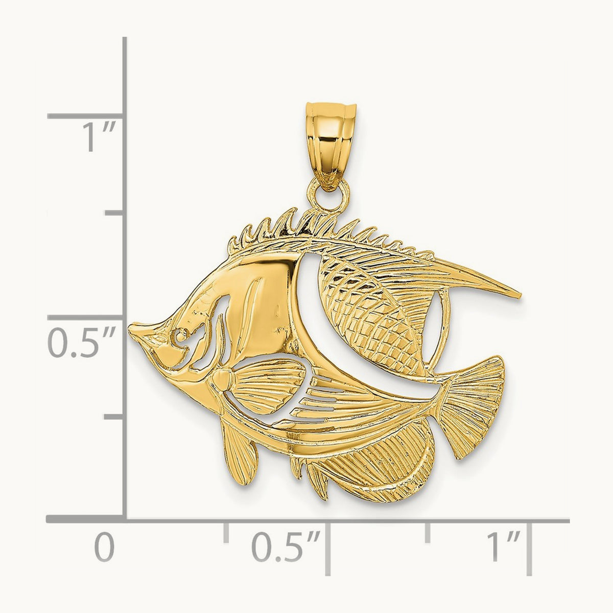 Fish Charm, 14K