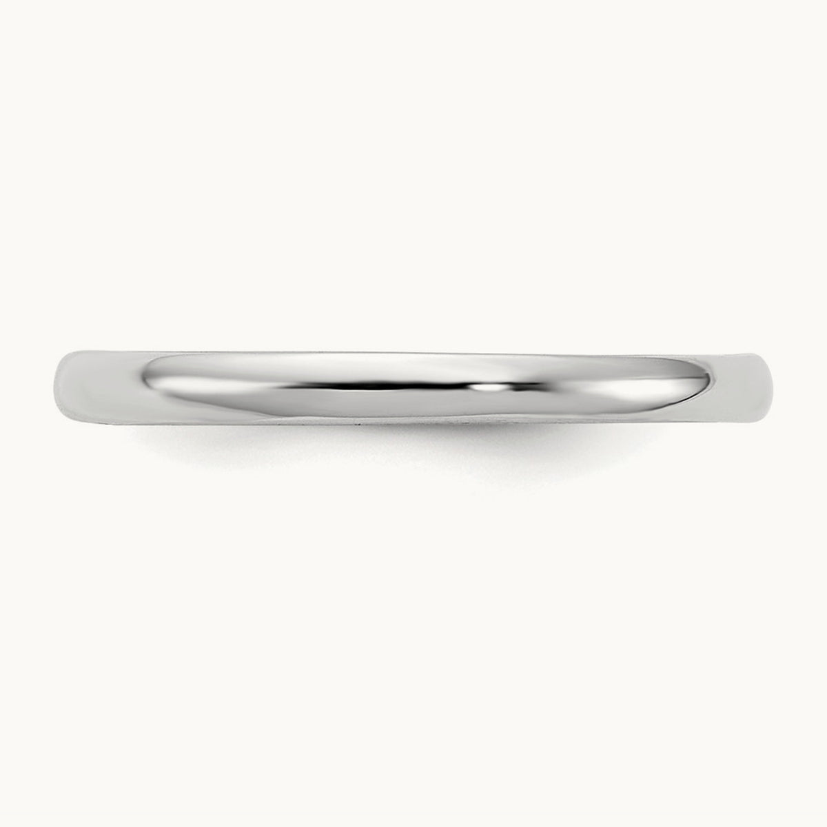 Polished Ring — 14K White Gold
