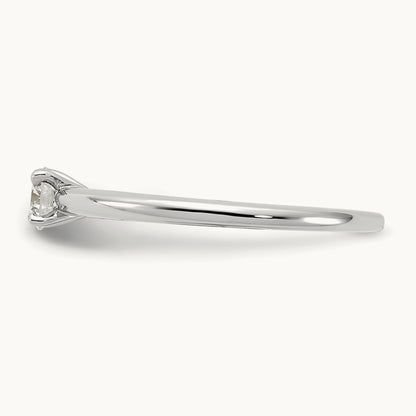 Round Solitaire Engagement Ring, 0.25-5.00 ct tw Lab-Grown Diamond — 1/4 ct, 14K White Gold