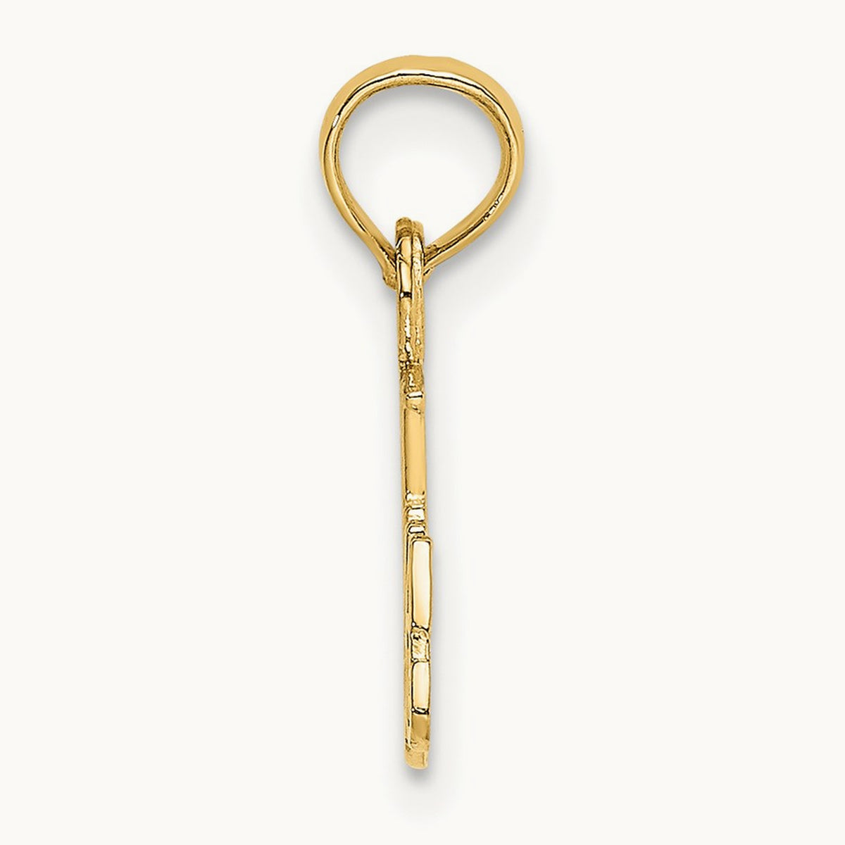 BEST GRANDMA with Flower Charm, 14K