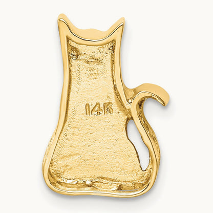 Cat Chain Slide, 14K