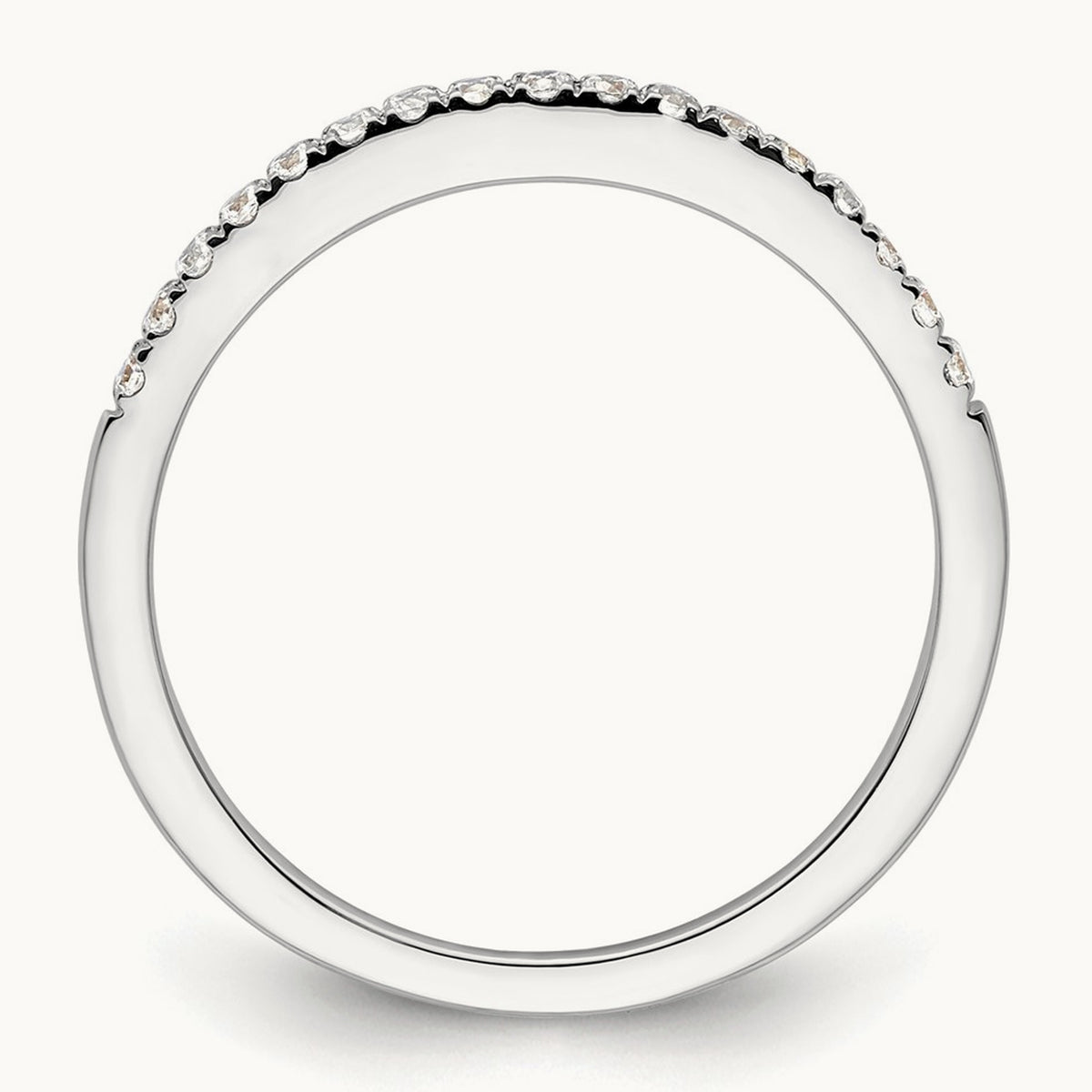 Wedding Band, 0.15-0.25 ct tw Lab-Grown Diamond — 1/6 ct, 14K White Gold