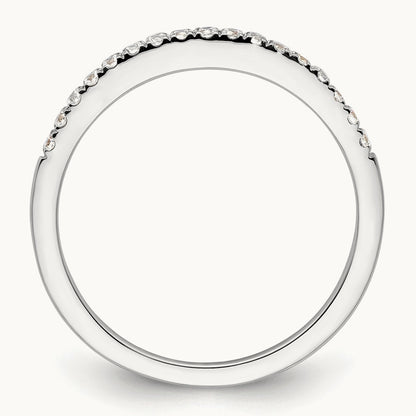 Diamond Wedding Band, 0.15 ct tw, 14K Gold — 14K White Gold