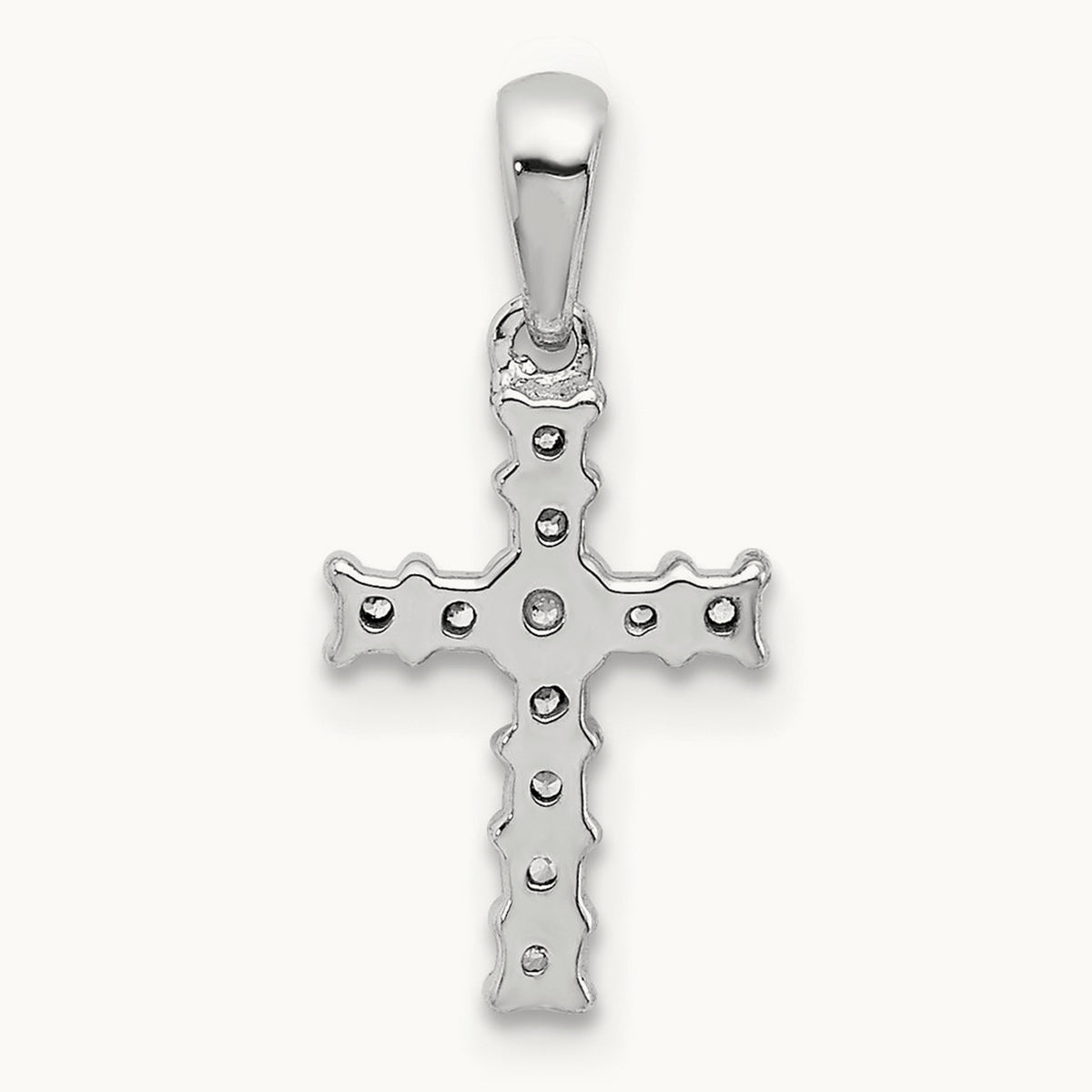 1/20ct. Diamond Latin Cross Pendant — photo set