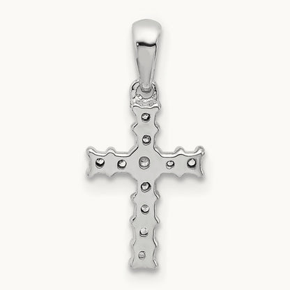 1/20ct. Diamond Latin Cross Pendant — photo set