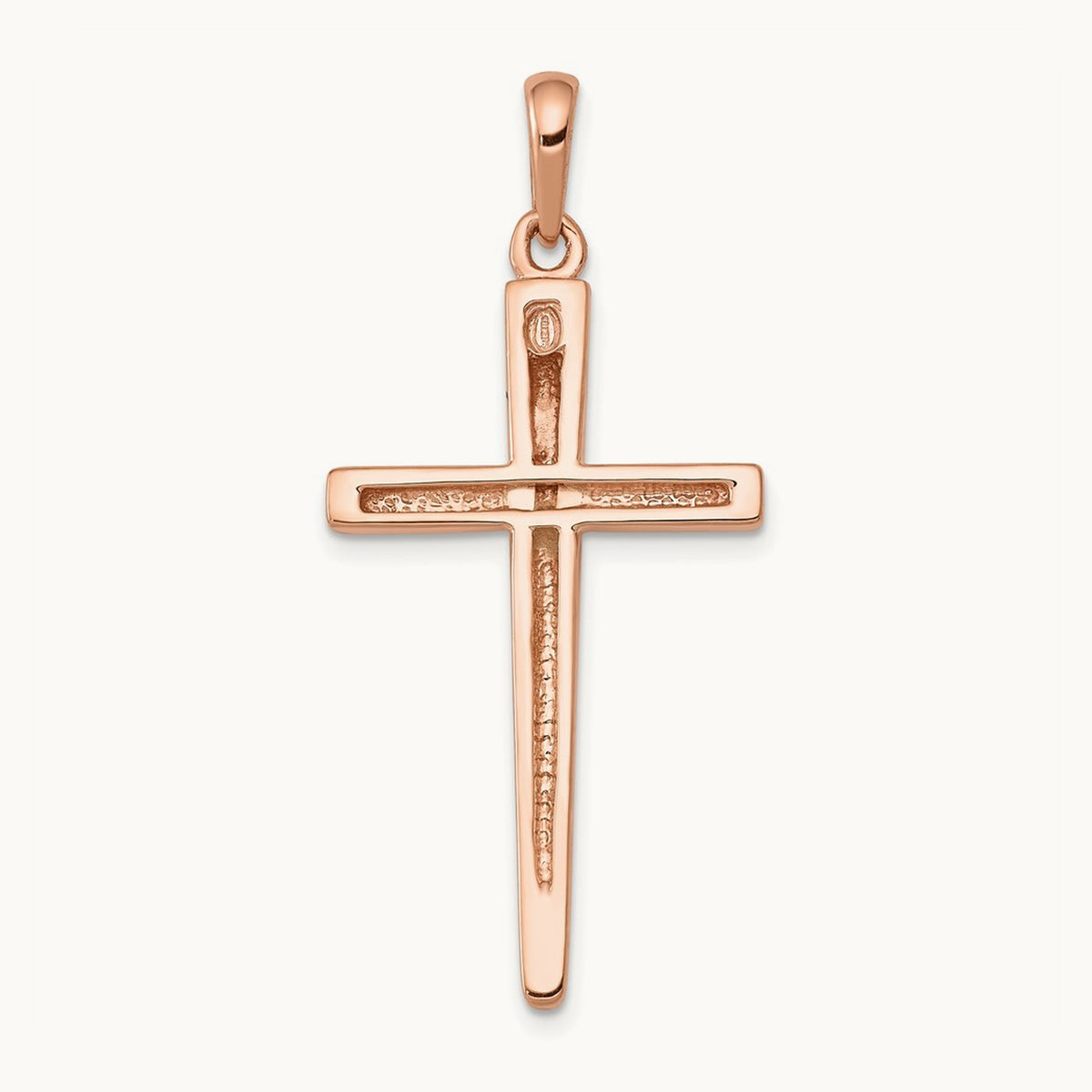 Cross Pendant, 14K Rose Gold