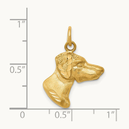 Dog Charm, 14K