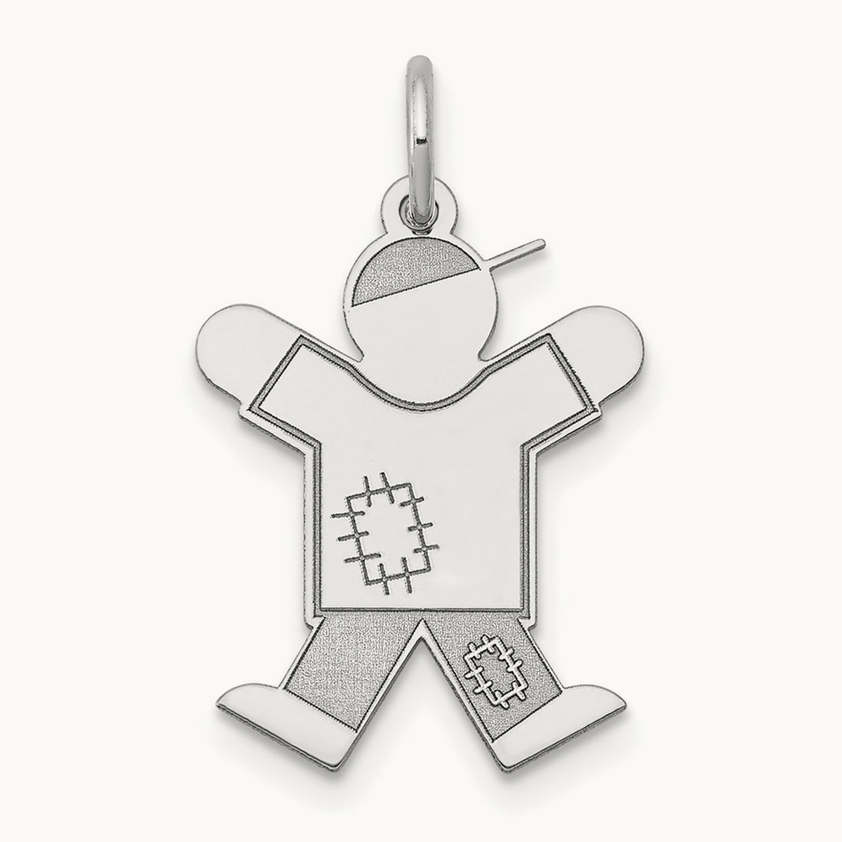 Kid Charm, 14K White Gold