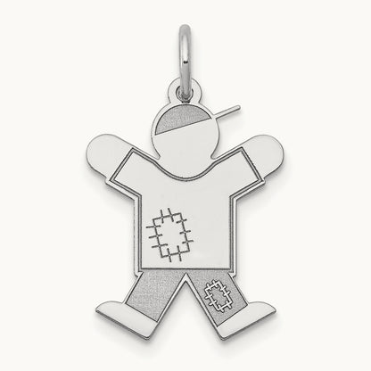 Kid Charm, 14K White Gold