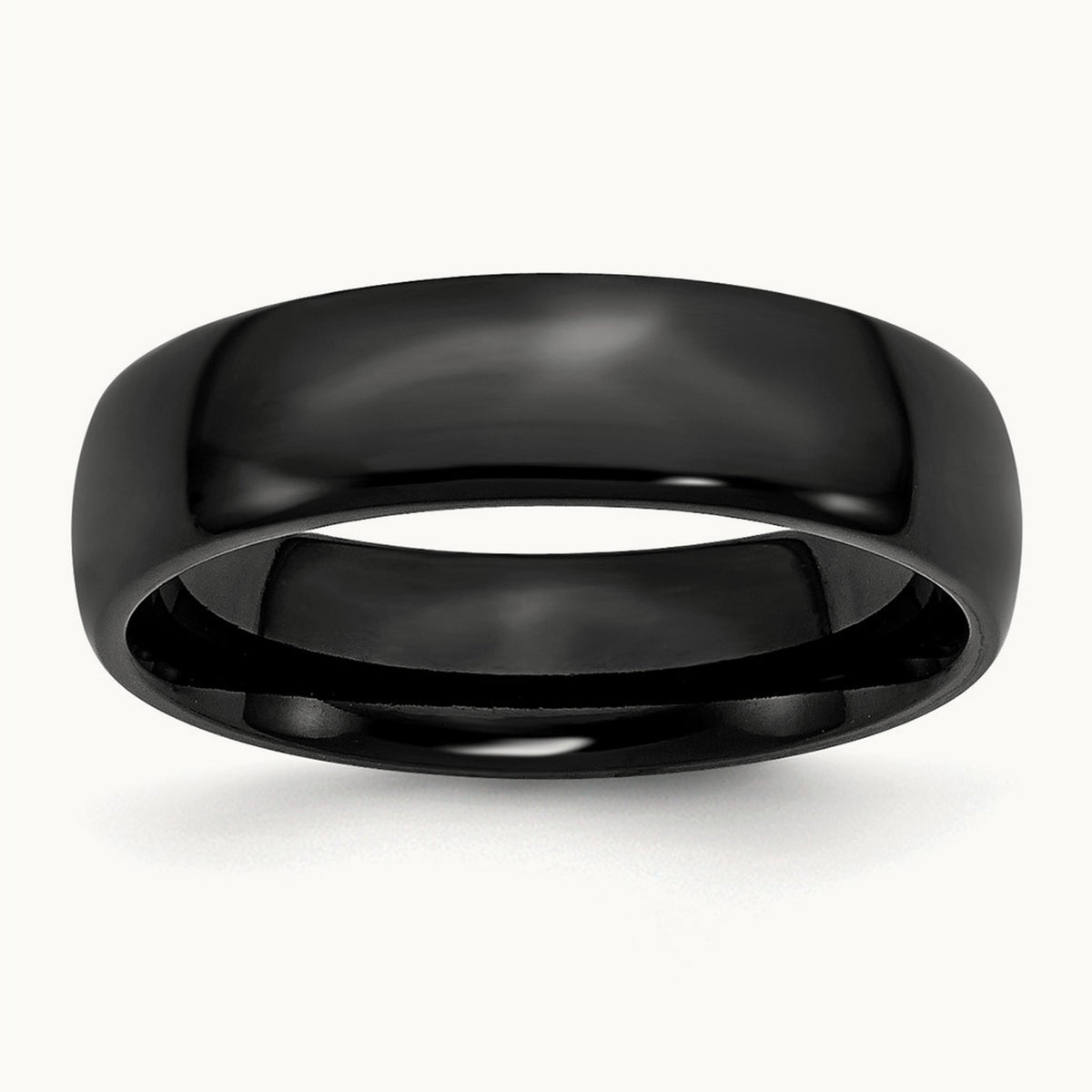 IP-plated Polished Band — 6mm