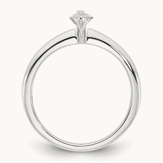 Marquise Solitaire Engagement Ring, 0.50-5.00 ct tw Lab-Grown Diamond — 1/2 ct, 14K White Gold