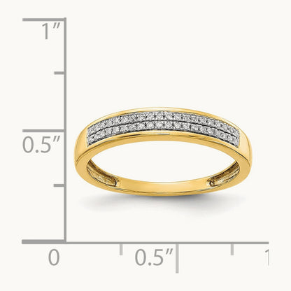 2-row Diamond Band, 14K