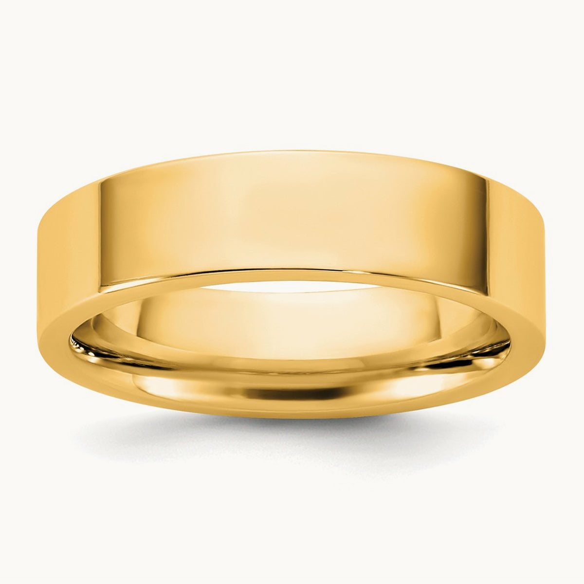 Standard Flat Comfort Fit Band, 5.5mm, 10K Yellow Gold
