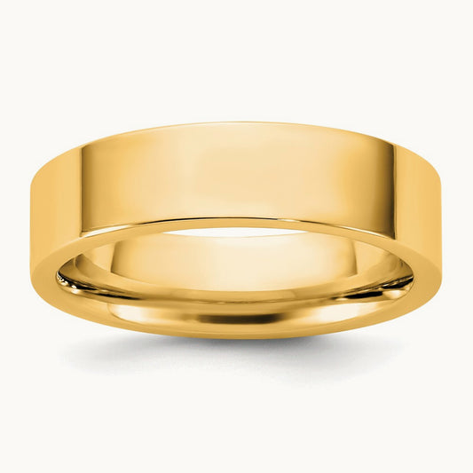 Standard Flat Comfort Fit Band, 5.5mm, 10K Yellow Gold
