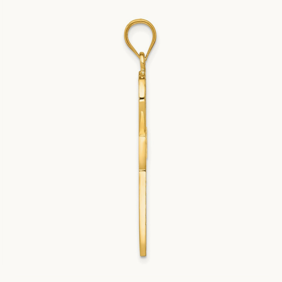 Ankh Cross Charm — 14K Yellow Gold, 39mm