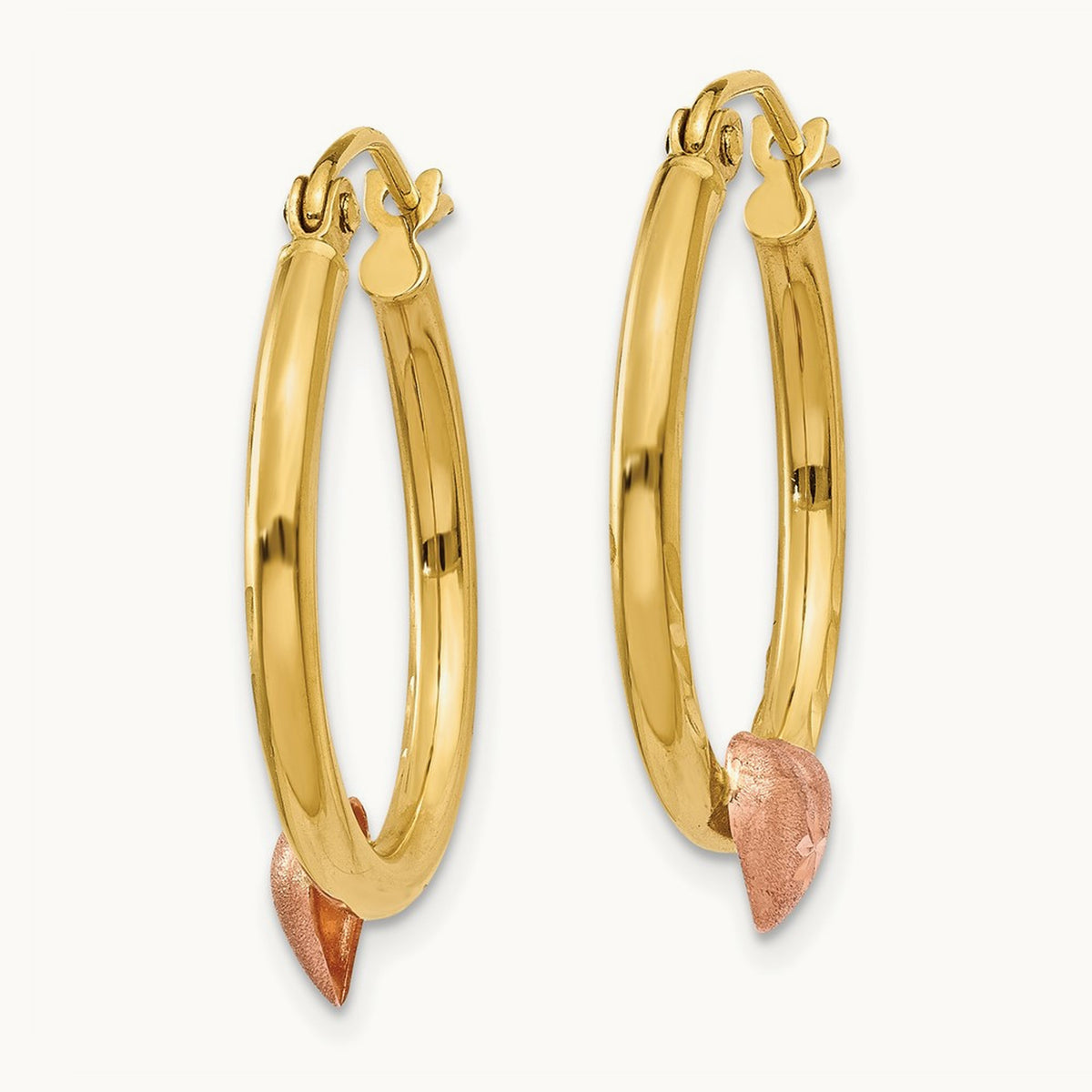 & Heart Hoop Earrings — photo set
