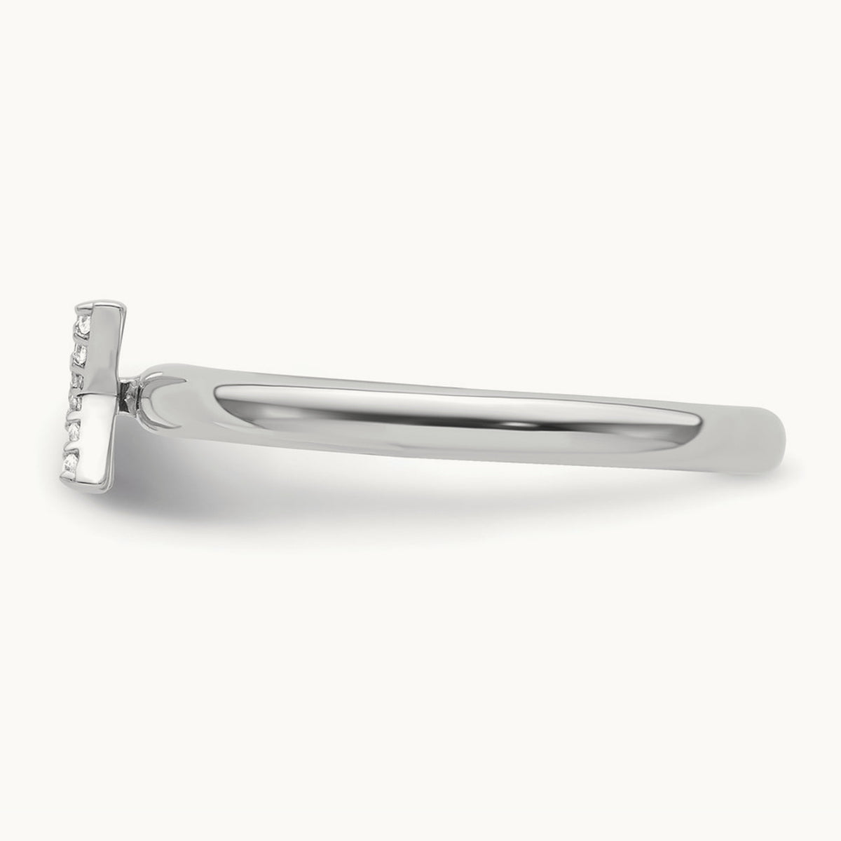 Stackable Diamond Ring — 14K White Gold, X