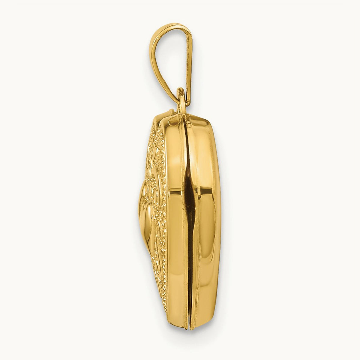 Double Heart Locket — 14K Yellow Gold, 21mm