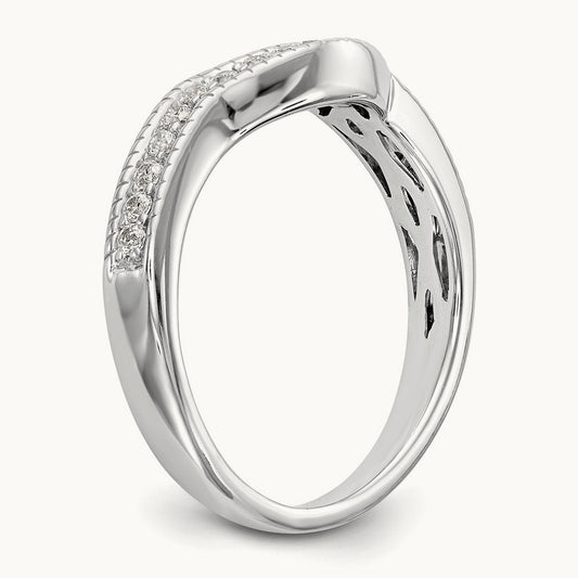 Diamond Wedding Band, 14K White Gold