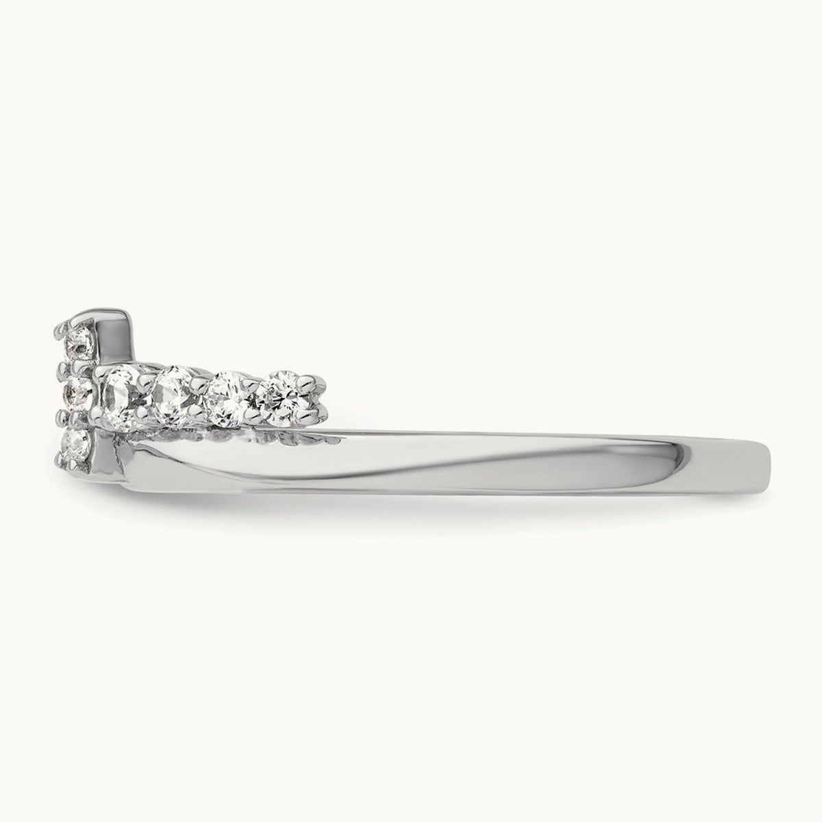 Complete Diamond Wrap Ring — 14K White Gold