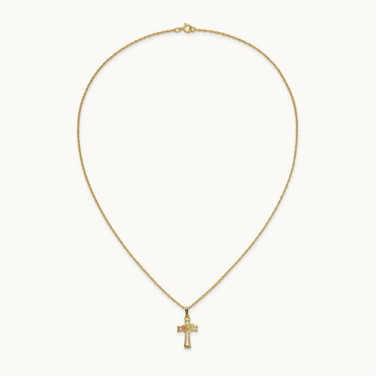 Black Hills Gold Cross Necklace